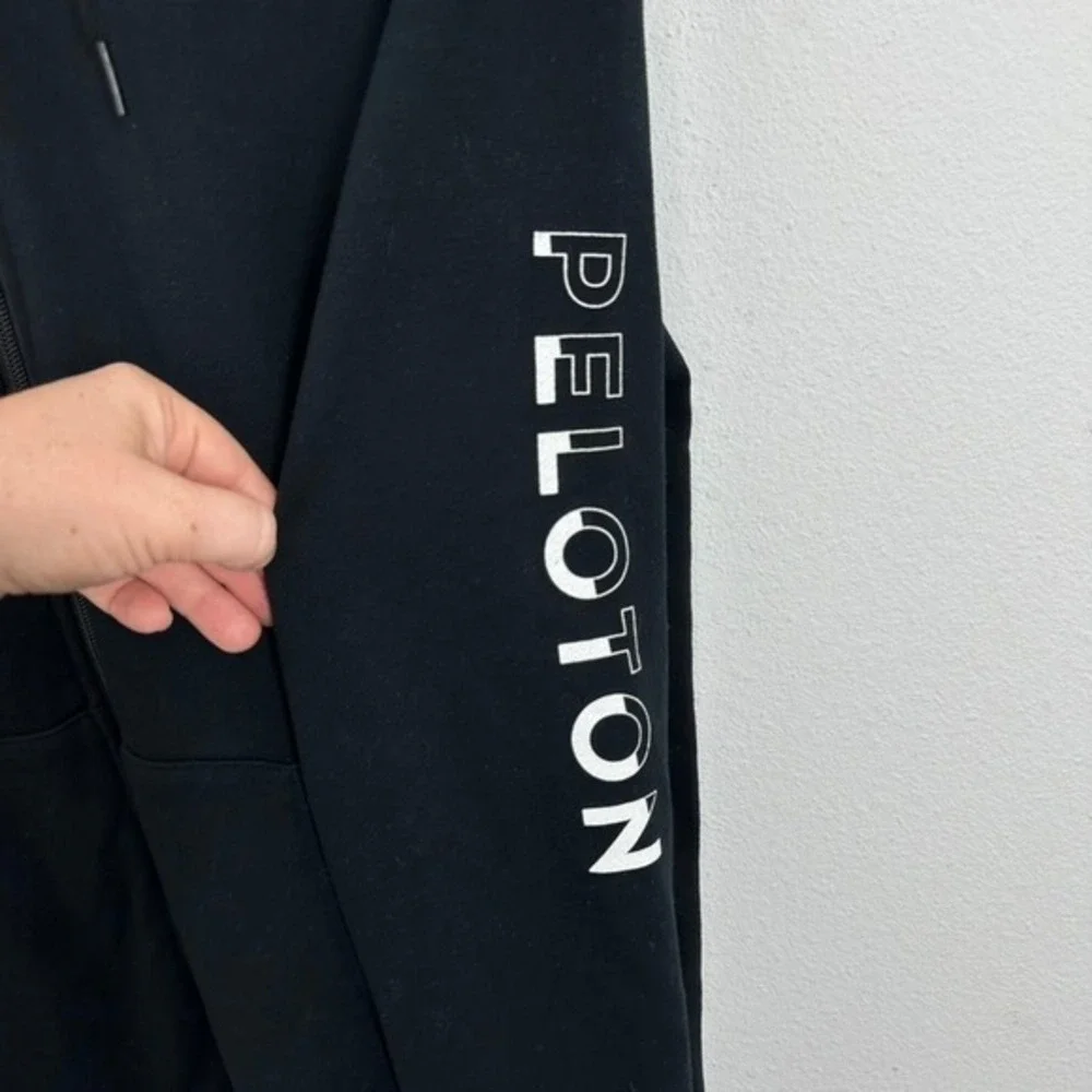 Nike Dri-FIT Peloton Full Zip Hoodie Jacket Black Medium‎ Workout Athleisure